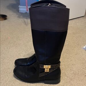 MICHAEL Michael Kors Black and Dark Brown Kids Boots